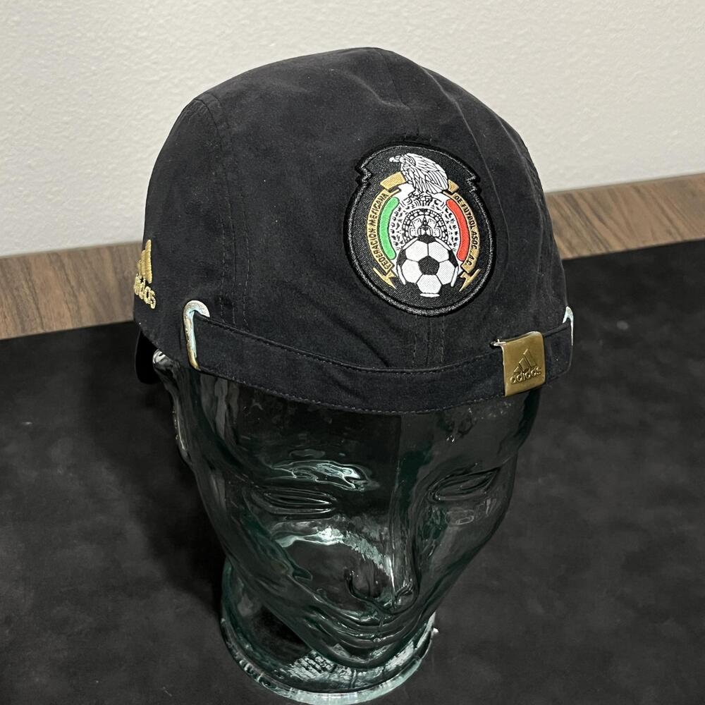Mexico National Team Hat Cap Strap Back Men AW84 Vintage Soccer Adidas Crest Y2K